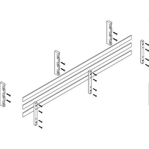 ABN Sammelschienenmodul flach 60mm mit CU 30x5mm 3polig 32mm MFSC42643