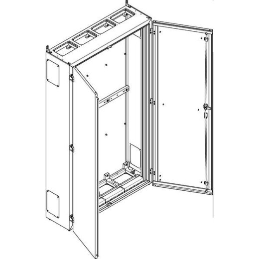 ABN Standgehäuse schutzisoliert IP55 1090x1890x340mm NT412P