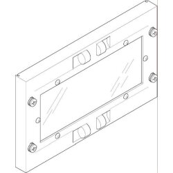 ABN Abdeckplatte 250x150mm 1FB/1RE geschlossen Sichtsch....