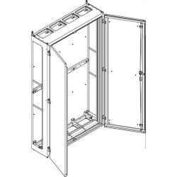 ABN Standgehäuse geerdet IP55 1090x1890x340mm NT412EB