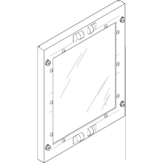 ABN Abdeckplatte 250x300mm 1FB/2RE geschlossen Sichtsch. FAS12N