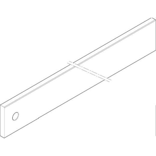 ABN CU-Schiene 5FB 60x10x1291mm waagrecht einseitig XCUW165E