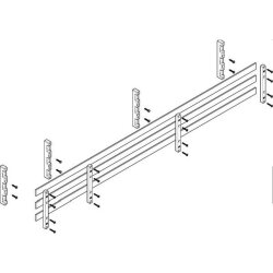 ABN Sammelschienenmodul 60mm mit CU 30x5mm 3polig 70mm...