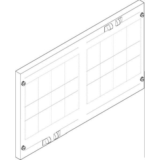 ABN Abdeckplatte 500x300mm 2FB/2RE für NH00/000 FAP22709N