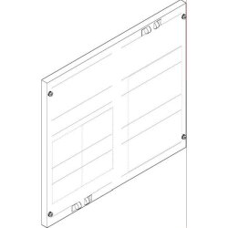 ABN Abdeckplatte 500x450mm 2FB/3RE 40mm NH1/00-Trenner...