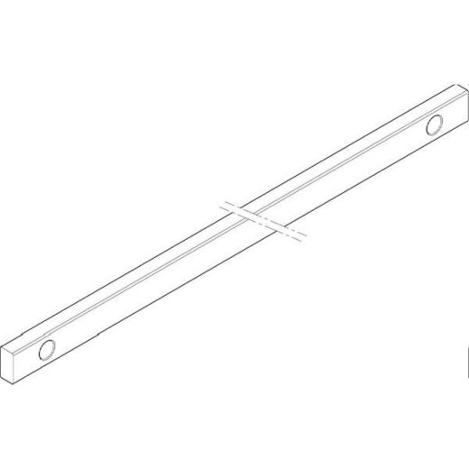 ABN CU-Schiene 2FB 20x10x587mm waagrecht beidseitig XCUW122B