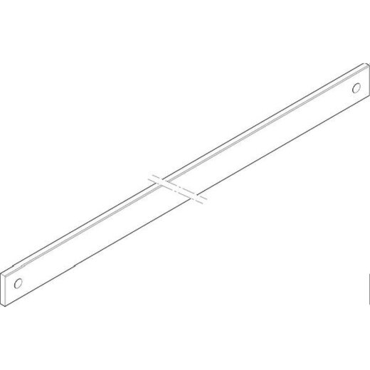 ABN CU-Schiene 2FB 50x10x587mm waagrecht beidseitig XCUW152B