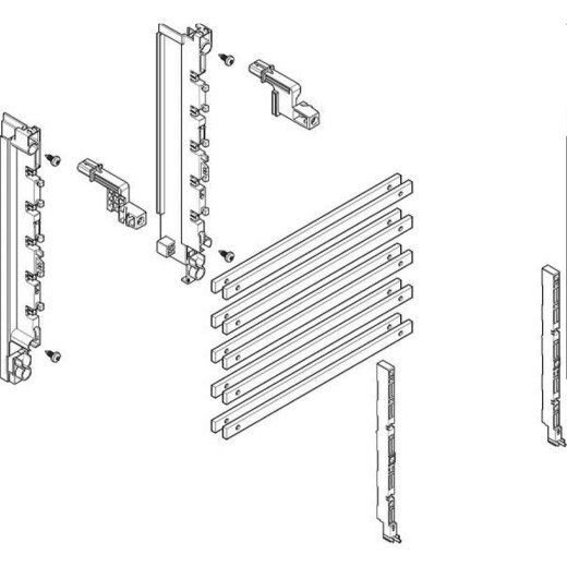 ABN Sammelschienenmodul tief 40mm mit CU 12x5mm 5polig 70mm MTSC12535