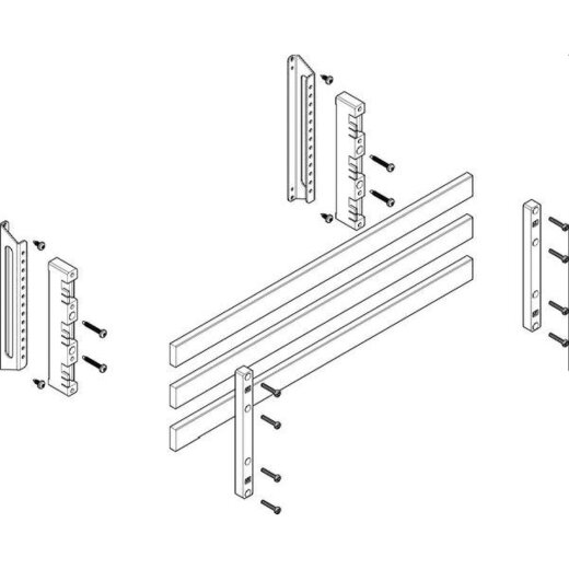 ABN Sammelschienenmodul tief 60mm mit CU 20x10mm 3polig 32mm MTSC22653