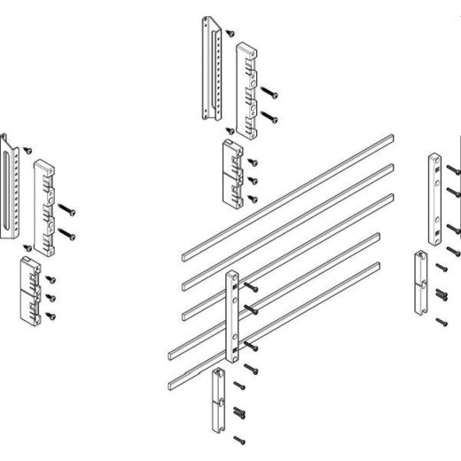 ABN Sammelschienenmodul tief 60mm mit CU 12x5mm 5polig 32mm MTSC23615