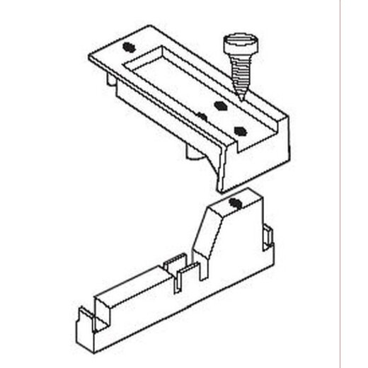 ABN Gerätetragschiene PC80 80mm mit Befestigungsschrauben PC80