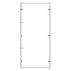 ABN PVC-Montageplatte SY47433M für SL142 600x276mm...