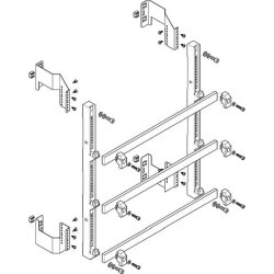 ABN Sammelschienenmodul flach 185mm mit CU 30x10mm 3polig...