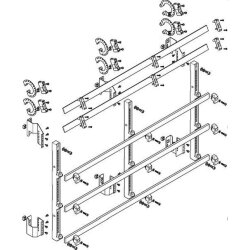 ABN Sammelschienenmodul tief 185mm mit CU 30x10mm 5polig...