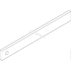 ABN CU-Schiene 4FB 40x10x1041mm waagrecht einseitig XCUW144E