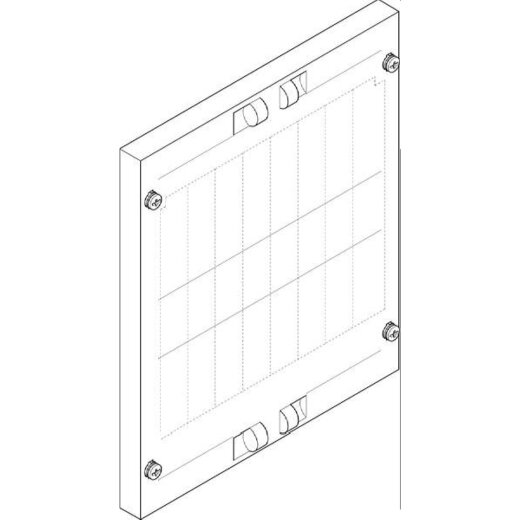 ABN Abdeckplatte 250x300mm 1FB/2RE perforiert 7xD02 waagr FAP12674N