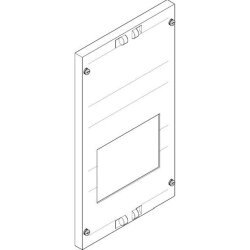 ABN Abdeckplatte 250x450mm 1FB/3RE gefräst 400-630A...