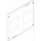 ABN Abdeckplatte 500x450mm 2FB/3RE 40mm 2xNH1-Trenner FAP23512N