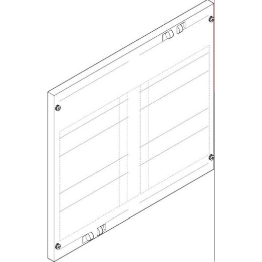 ABN Abdeckplatte 500x450mm 2FB/3RE 60mm NH2-Trenner 70mm FAP23722N