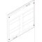 ABN Abdeckplatte 500x450mm 2FB/3RE 60mm NH2-Trenner 70mm FAP23722N