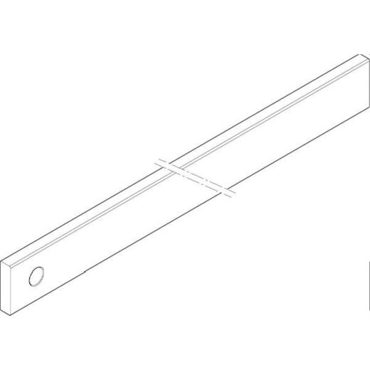 ABN CU-Schiene 2FB 40x10x541mm waagrecht einseitig XCUW142E