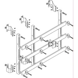 ABN Sammelschienenmodul tief 185mm mit CU 60x10mm 3polig...