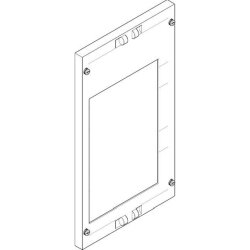 ABN Abdeckplatte 250x450mm 1FB/3RE NH1-Trenner 70mm...