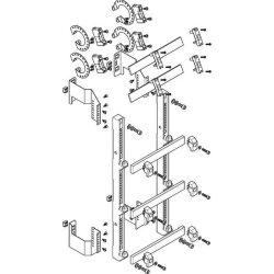 ABN Sammelschienenmodul flach 185mm mit CU 30x10mm 5polig...