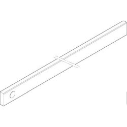 ABN CU-Schiene 2FB 30x10x541mm waagrecht einseitig XCUW132E