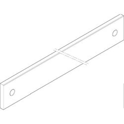 ABN CU-Schiene 2FB 60x10x587mm waagrecht beidseitig XCUW162B