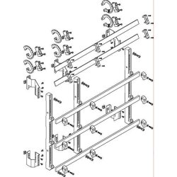 ABN Sammelschienenmodul tief 185mm mit CU 30x10mm 5polig...