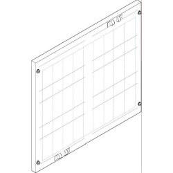 ABN Abdeckplatte 500x450mm 2FB/3RE 60mm NH00-Leisten 70mm...