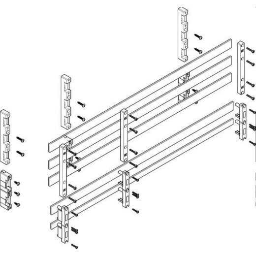 ABN Sammelschienenmodul tief 60mm mit CU 30x5mm 5polig 70mm MTSC33745