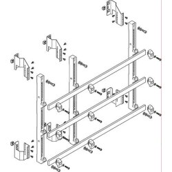 ABN Sammelschienenmodul tief 185mm mit CU 30x10mm 3polig...