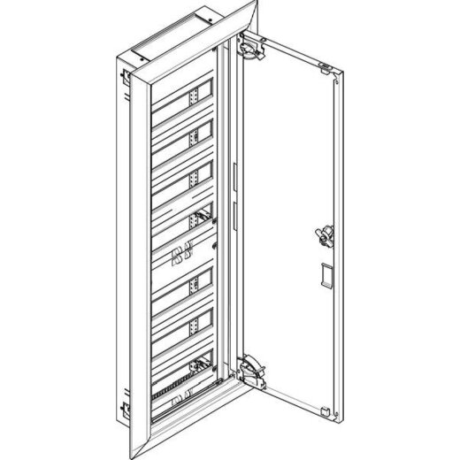 ABN ESPRO Flachverteiler UP/HW T: 110mm UK17 84TE 1x7reihig f. REG UK17