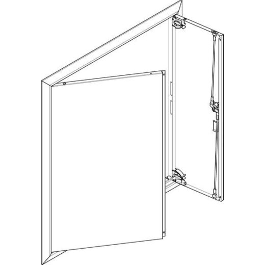 ABN ESPRO Blendrahmen mit Volltüre GBRU37T f. UP-Flachverteiler 3x7reihig GBRU37T