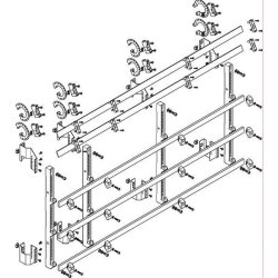 ABN Sammelschienenmodul tief 185mm mit CU 30x10mm 5polig...