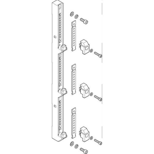 ABN Sammelschienenträger 3polig 185mm 150mm für CU 30x10mm FST903N