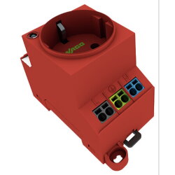 WAGO Schaltschrank-Steckdose zur Tragschienen- und...