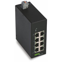WAGO Industrial-ECO-Switch 8 Ports 1000Base-T schwarz...