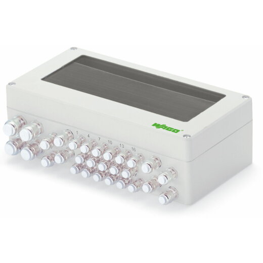 WAGO IP65-Systemgehäuse Aluminium (RAL 7035) BxHxT (240x100x160 mm) 850-826/002-000