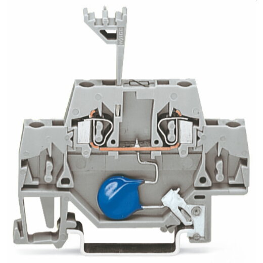 WAGO Bauelementklemme Doppelstock mit Varistor grau 280-502/281-612