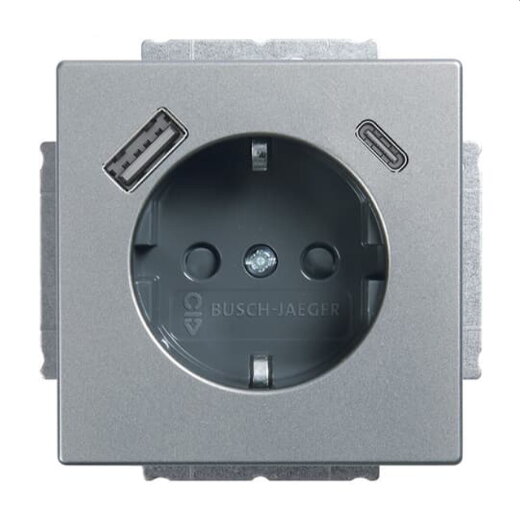 Busch-Jaeger SCHUKO-Steckdose 20 EUCB2USBAC-866 A+C