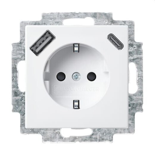 Busch-Jaeger SCHUKO-Steckdose 20 EUCB2USBAC-914 A+C