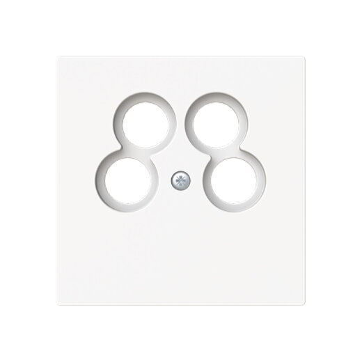 Busch-Jaeger Zentralscheibe 1743/10-04-44M f. Antennendosen 4-fach