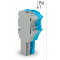 WAGO 1-Leiter-Federleiste Push-in CAGE CLAMP® 4 mm? grau/blau/grün-gelb 2022-102/000-038