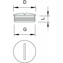 OBO Messing-Verschlussstopfen 168 MS PG11