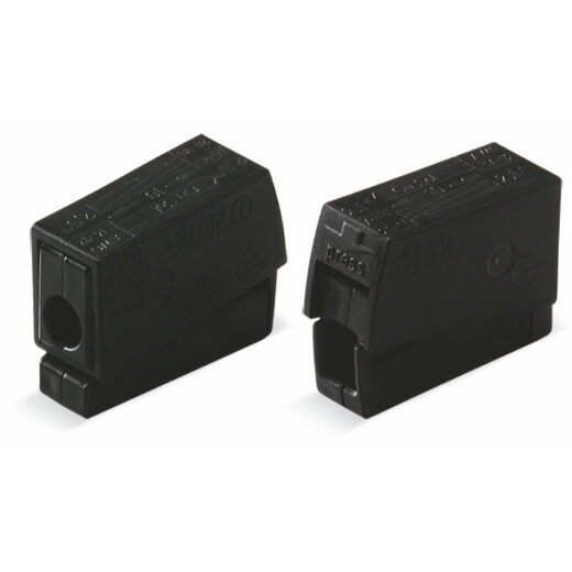WAGO Leuchtenklemme 224-104 schwarz