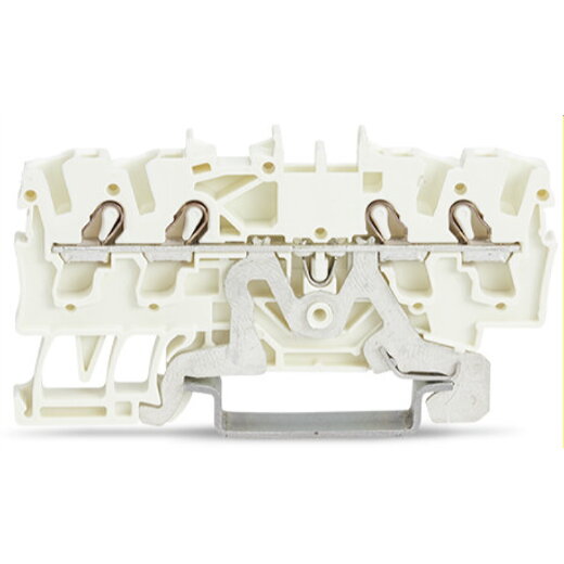 WAGO 4 Leiter Schirmleiterklemme 2002-1408 TOPJOB S 2,5qmm weiss