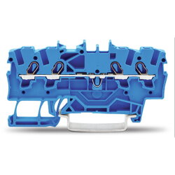 WAGO 4 Leiter Durchgangsklemme 2001-1404 TOPJOB S blau...